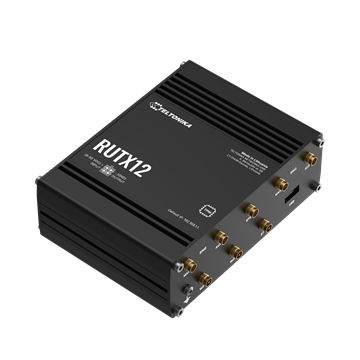 Teltonika Dual LTE Cat6 router, 5xRJ45, Wi-Fi, Bluetooth, ipari kivitel