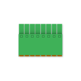 Teltonika I/0 2x8 pines csatlakozó csavarok nélkül