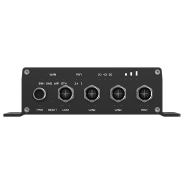 Teltonika Ipari 5G router M12 csatlakozóval, GNSS, eSIM, járművekhez