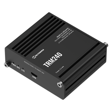 Teltonika Ipari LTE Cat1 modem, USB, belső antenna, micro-USB