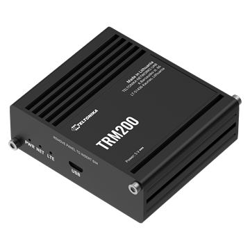 Teltonika Ipari LTE Cat4 modem, USB, alumínium ház, DIN sínre szerelhető