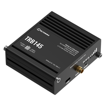 Teltonika LTE Cat1 gateway RS485 interfésszel, ipari távvezérléshez