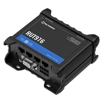 Teltonika RedCap 5G router, GNSS, RS232/RS485, Wi-Fi, Dual SIM