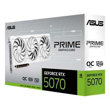 ASUS NVIDIA RTX 5070 12GB GDDR7 - PRIME-RTX5070-O12G-WHITE