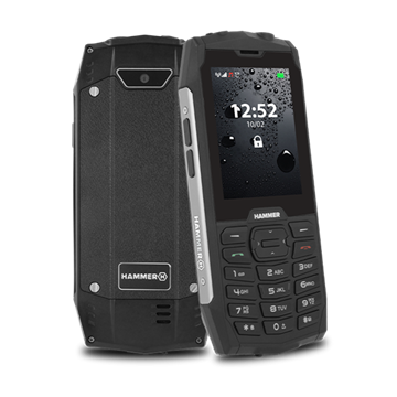 HAMMER 4 2,8" Dual SIM csepp-, por- és ütésálló mobiltelefon - ezüst