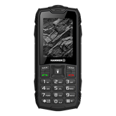 HAMMER Rock 2,4" Dual SIM csepp-, por- és ütésálló mobiltelefon - fekete