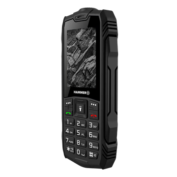 HAMMER Rock 2,4" Dual SIM csepp-, por- és ütésálló mobiltelefon - fekete